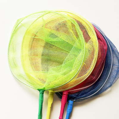 Réseau de papillons multi-couleur décoratif enfants Jouet de bambou poignée d'insecte Réseau de pêche pour enfants