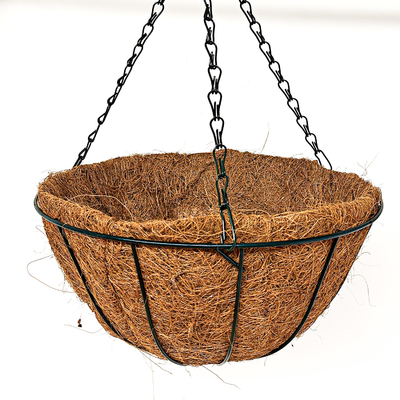 Planteurs suspendus de coco à l'extérieur paniers en fil métallique avec coco liner pots suspendus pour les plantes à l'intérieur