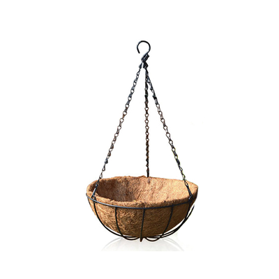 Planteurs suspendus de coco à l'extérieur paniers en fil métallique avec coco liner pots suspendus pour les plantes à l'intérieur