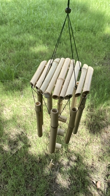 Chimes de vent en bambou avec une tonalité étonnante pour le jardin