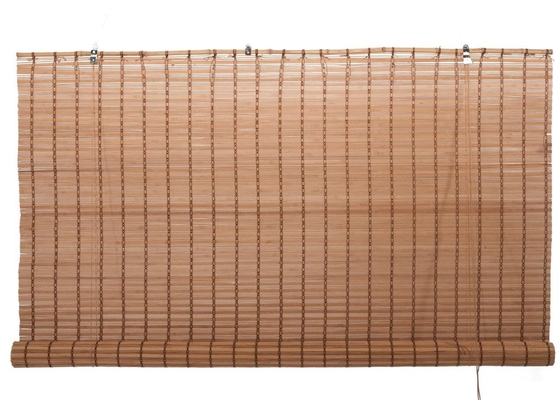 Rideaux en bambou pour fenêtres Filtrage de la lumière Rideaux en bois Rideaux en bambou Ombres à rouleaux intérieures