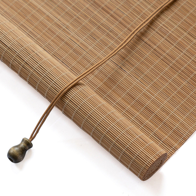 Rideaux en bambou pour fenêtres Filtrage de la lumière Rideaux en bois Rideaux en bambou Ombres à rouleaux intérieures
