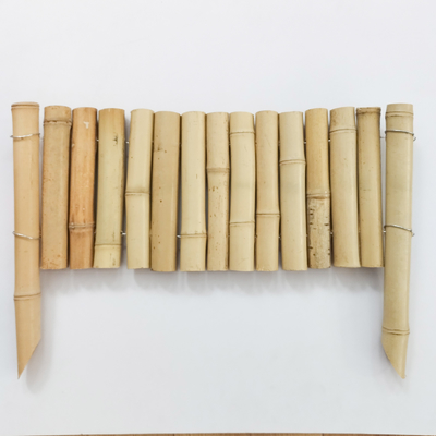 Clôture de bordure élégante en bambou naturel pour une belle bordure de jardin