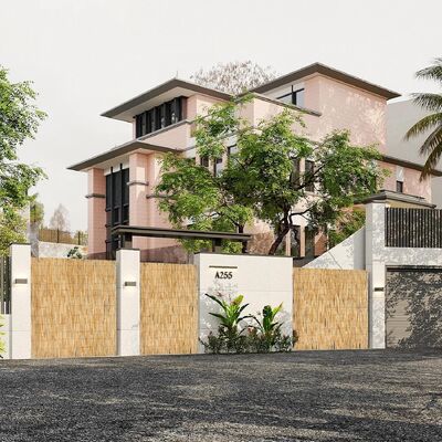 Rideau en roseau naturel écologique pour jardin, balcon, extérieur, jardin arrière décorations de patio