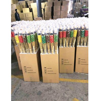 Torche en bambou naturel pour le camping en plein air, décor de fête de jardin, torche de feu écologique faite à la main, imperméable