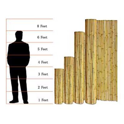 Rouleau de clôture en bambou naturel, imperméable et durable, pour jardin et aménagement paysager