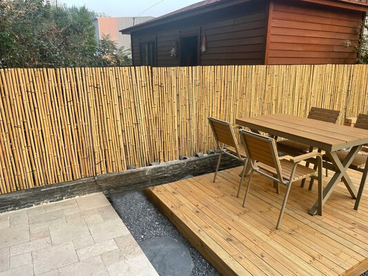 Rouleau de clôture en bambou naturel, imperméable et durable, pour jardin et aménagement paysager
