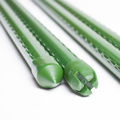 Tuteurs métalliques enduits de plastique, piquets de jardin verts pour le soutien des plantes, l'escalade des plantes, l'aménagement paysager et la clôture