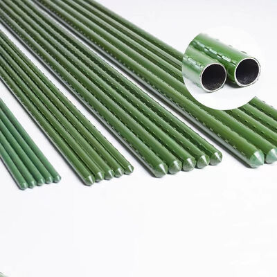 Tuteurs métalliques enduits de plastique, piquets de jardin verts pour le soutien des plantes, l'escalade des plantes, l'aménagement paysager et la clôture
