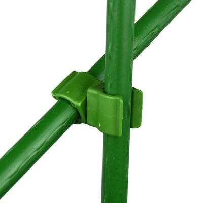 Tuteurs métalliques enduits de plastique, piquets de jardin verts pour le soutien des plantes, l'escalade des plantes, l'aménagement paysager et la clôture