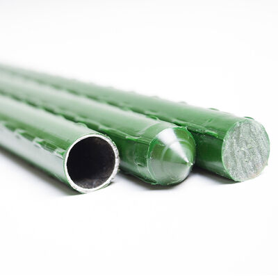 Tuteurs métalliques enduits de plastique, piquets de jardin verts pour le soutien des plantes, l'escalade des plantes, l'aménagement paysager et la clôture